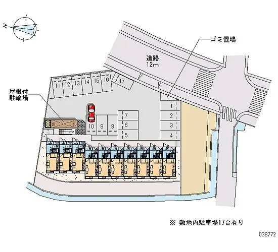 ★手数料０円★揖保郡太子町馬場　月極駐車場（LP）